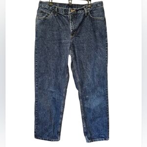 Wrangler Blues Vintage 90's Women's Blue Denim Jeans Size 16 x 32 *Has paint